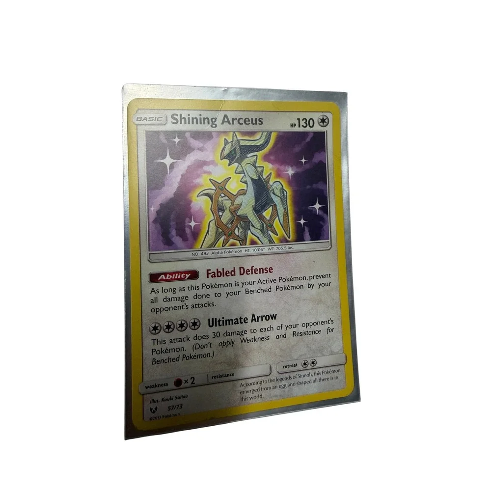 Pokemon Shining Arceus 57/73 Shining Legends Holo Rare TCG Card 2017 NM